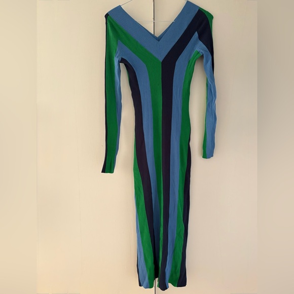 & Other Stories Fitted Long-sleeved Midi Dress size S - Picture 4 of 6